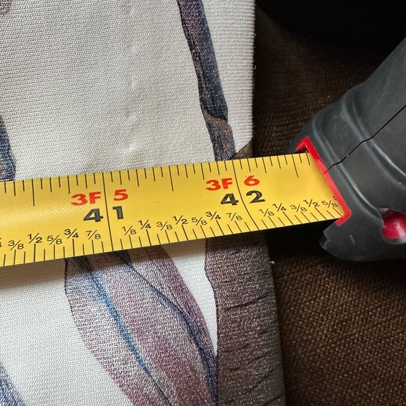 Beige BY ECI Cap Sleeves Multi Metallic Colors. Floral Print Sheath Dress-Sz 12 - Picture 16 of 16